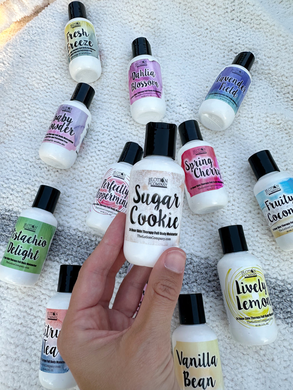 Travel Size Lotions (pick your scent) 2 ounces – The Lotion Company